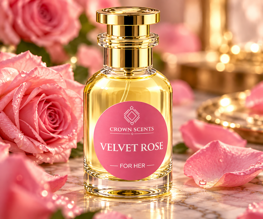 Velvet Rose Perfume - Pink Box Packaging