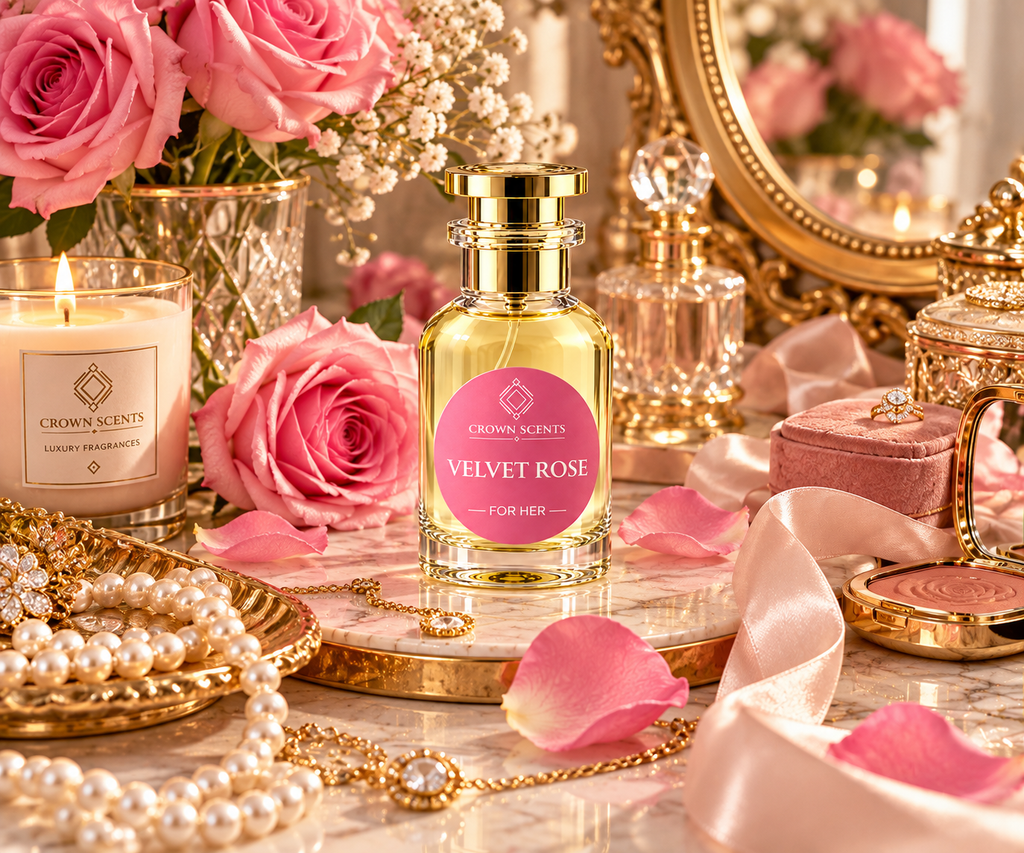Velvet Rose Vanity Still Life Photography