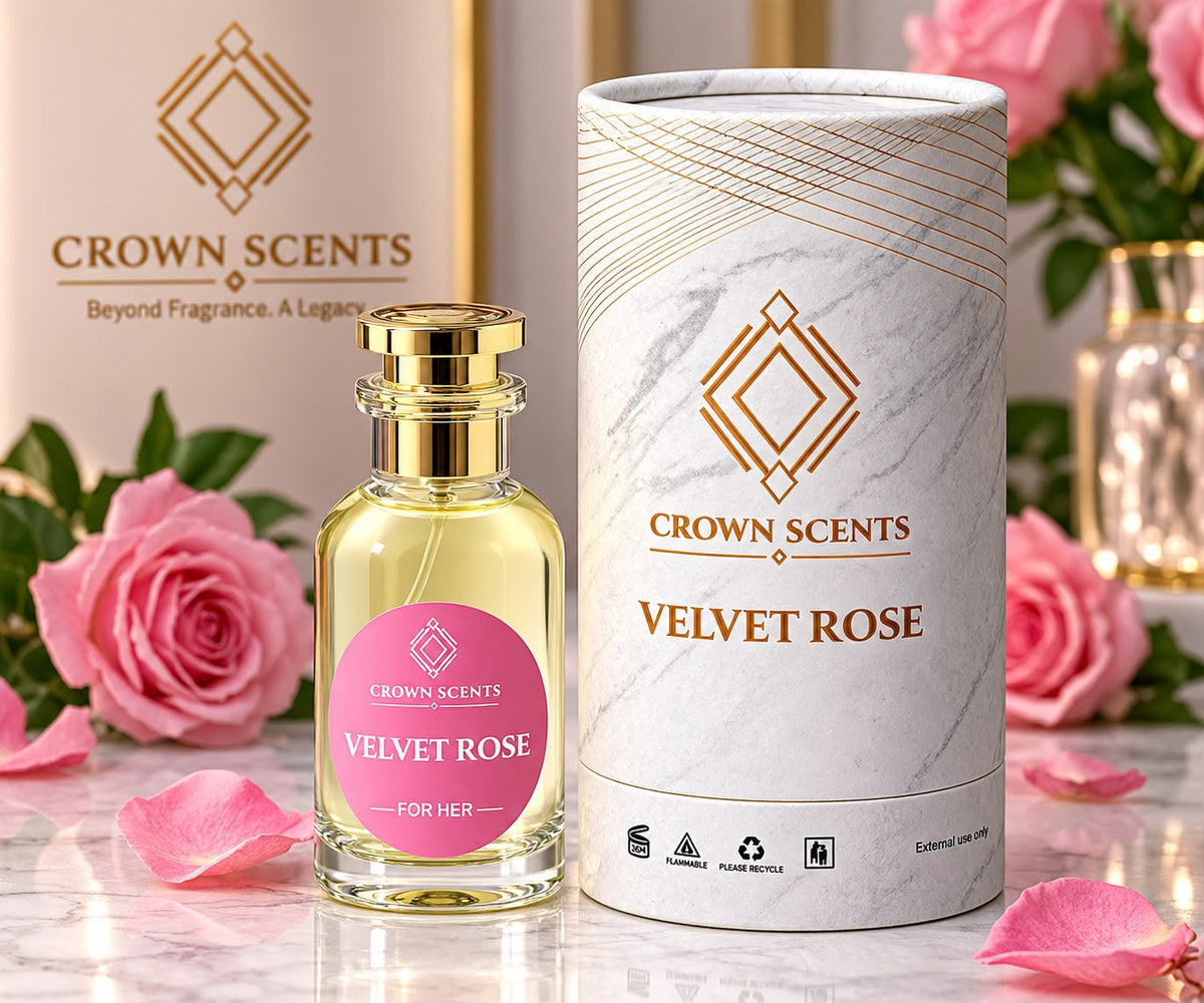 Velvet Rose Perfume Bottle with Tube Box